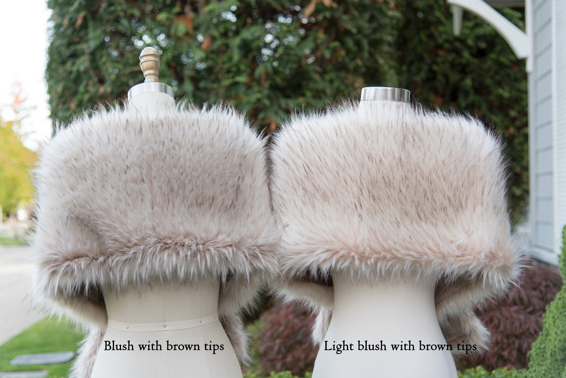 Blush faux fur wrap faux fur stole faux fur shawl bridal wrap bridal cape faux fur shrug B005-blush