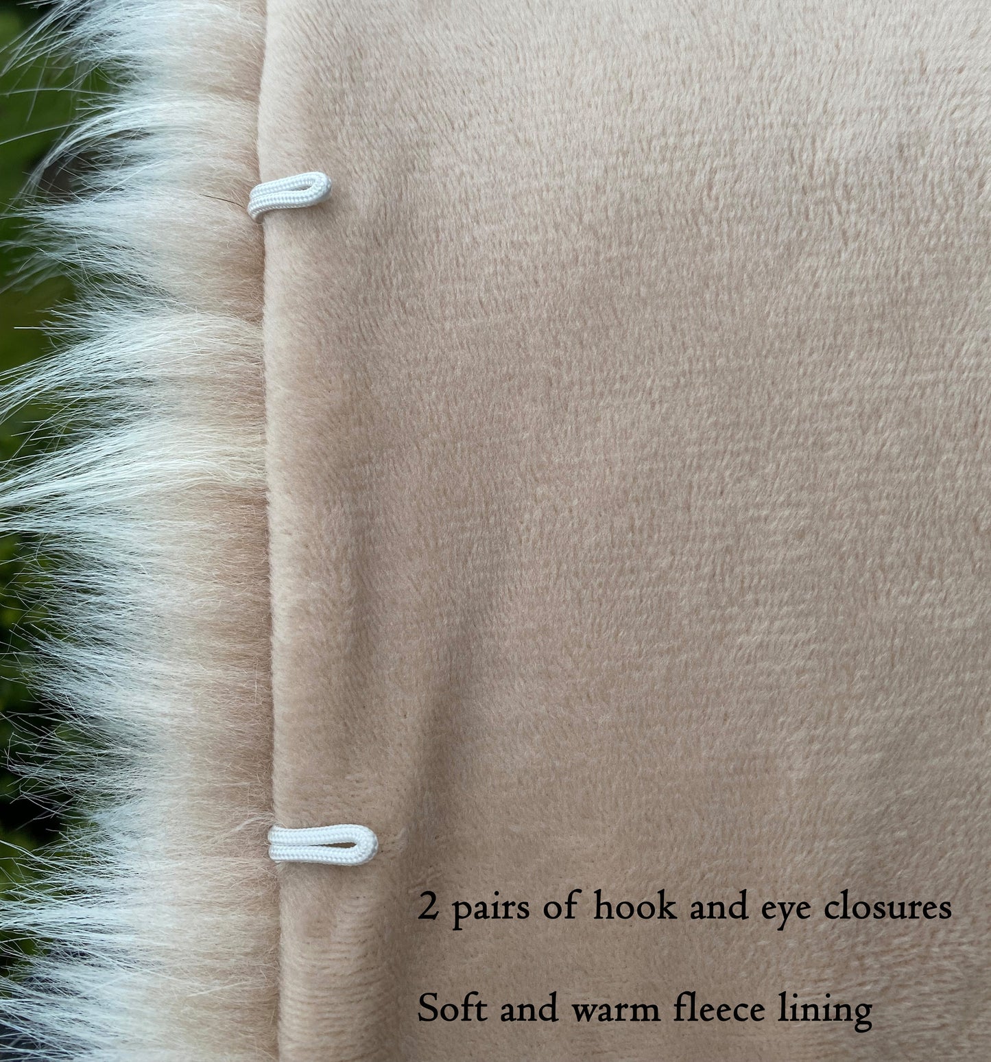 Light blush faux fur bridal wrap, wedding faux fur shawl, faux fur stole, bridal cape, faux fur shrug B005-light-blush-new