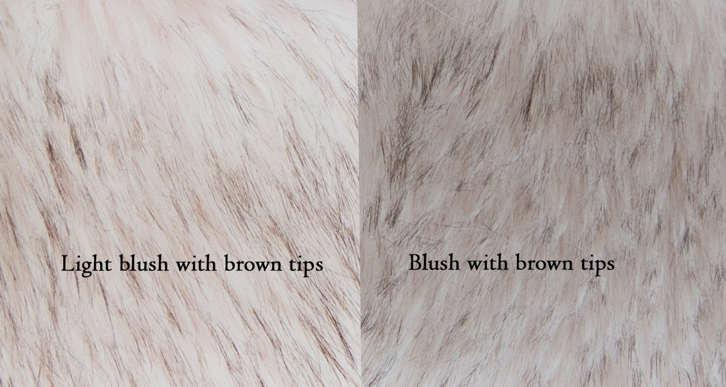 Light blush faux fur wrap faux fur stole faux fur shawl bridal wrap wedding shrug bridal shrug faux fur cape B012-light-blush