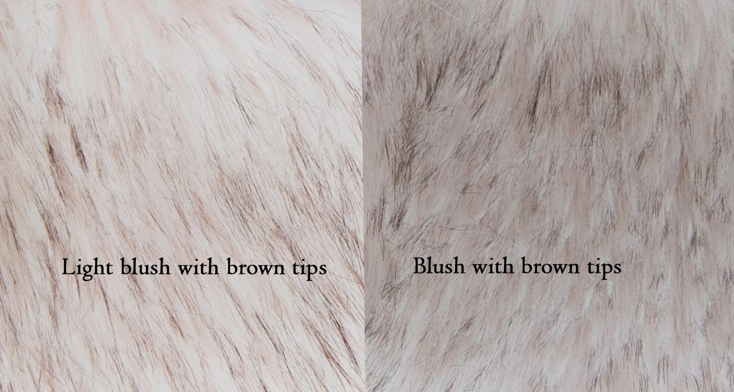 Faux fur muff for winter wedding