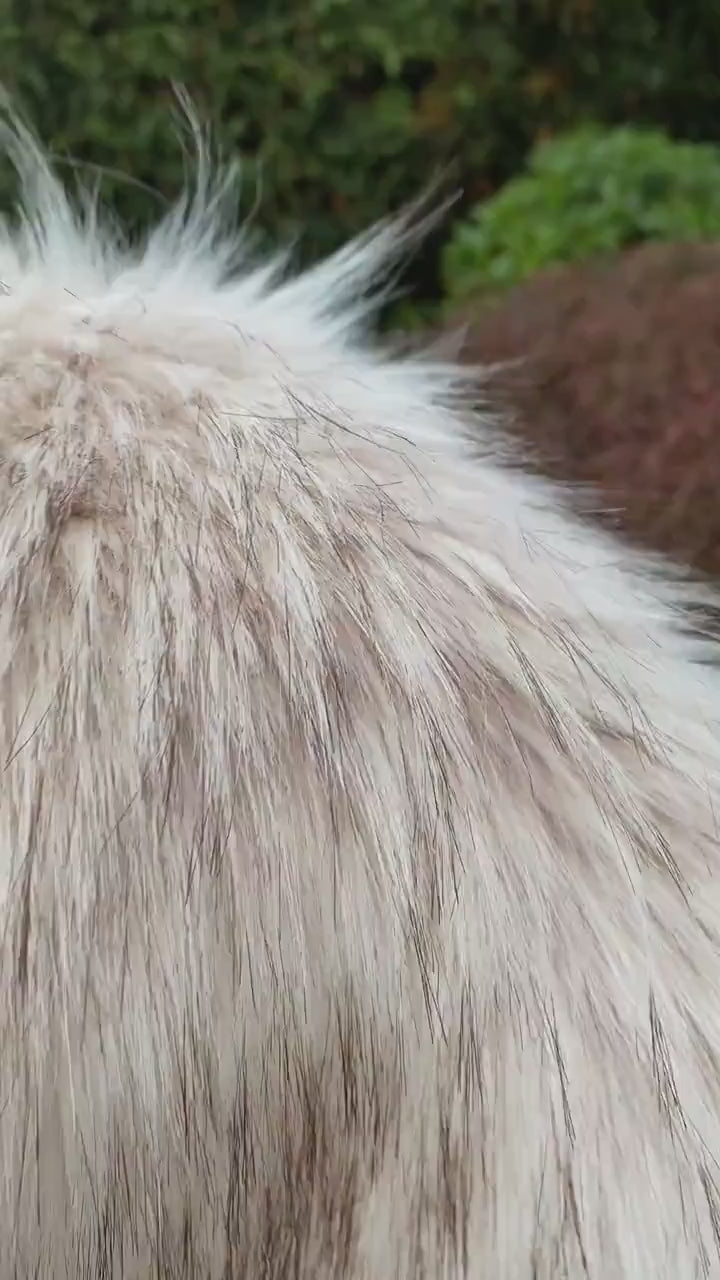 Blush beige faux fur shawl, bridal faux fur wrap, faux fur stole, wedding cape, faux fur shrug B005-blush