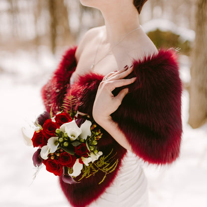 faux fur stole faux fur wrap faux fur shawl bridal wrap wedding shrug bridal shrug faux fur cape faux fur wrap bridal B005-Burgundy faux fur stole faux fur wrap faux fur shawl bridal wrap wedding shrug bridal shrug faux fur cape faux fur wrap bridal B005-Burgundy