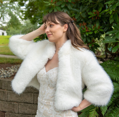 Ivory Jacket Faux Fur Wedding Jacket Uk Light Ivory Faux Fur