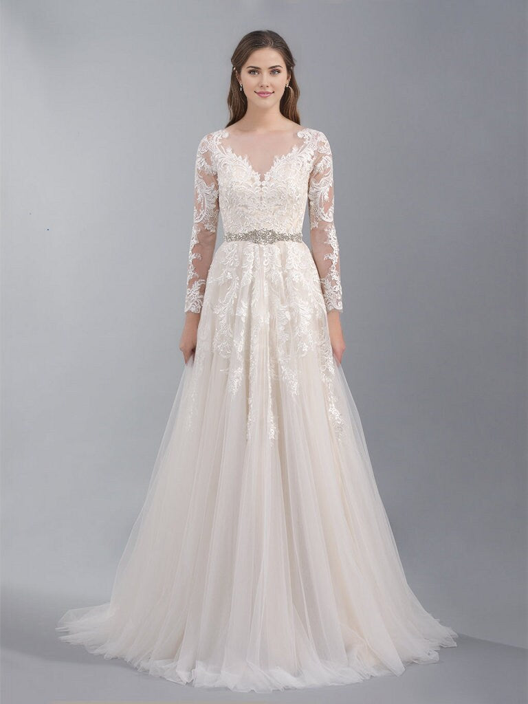 Ivory long sleeve wedding dress topper, buttoned back, lace bolero, wedding bolero, wedding jacket, bridal bolero