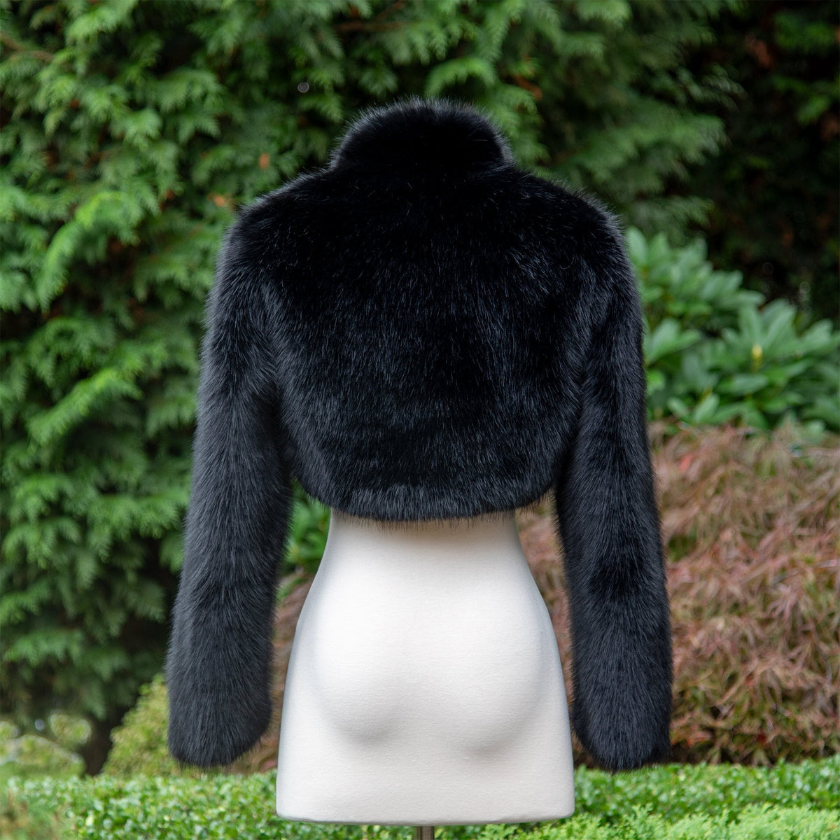Bridal Faux Fur Bolero: Long Sleeve Wedding Shrug