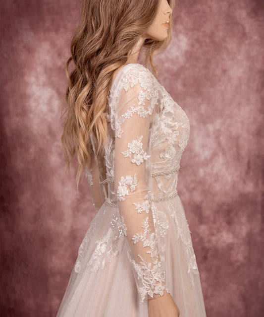 Ivory detachable sleeves long sleeves for your wedding dress