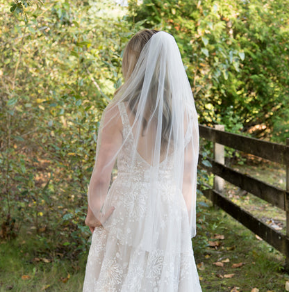 Wedding veil, bridal veil, wedding veil ivory, wedding veil plain, plain bridal veil