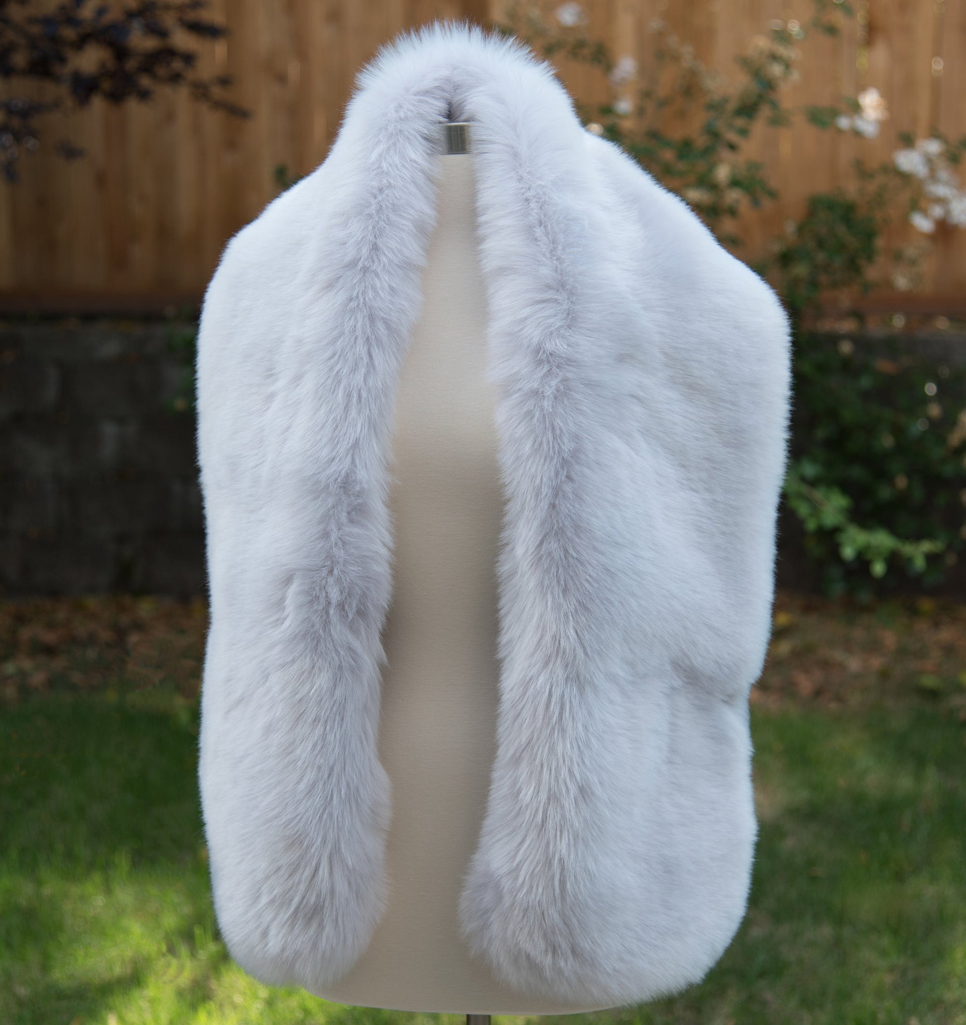 Light Gray faux fur wrap faux fur stole faux fur shawl bridal wrap faux fur shrug