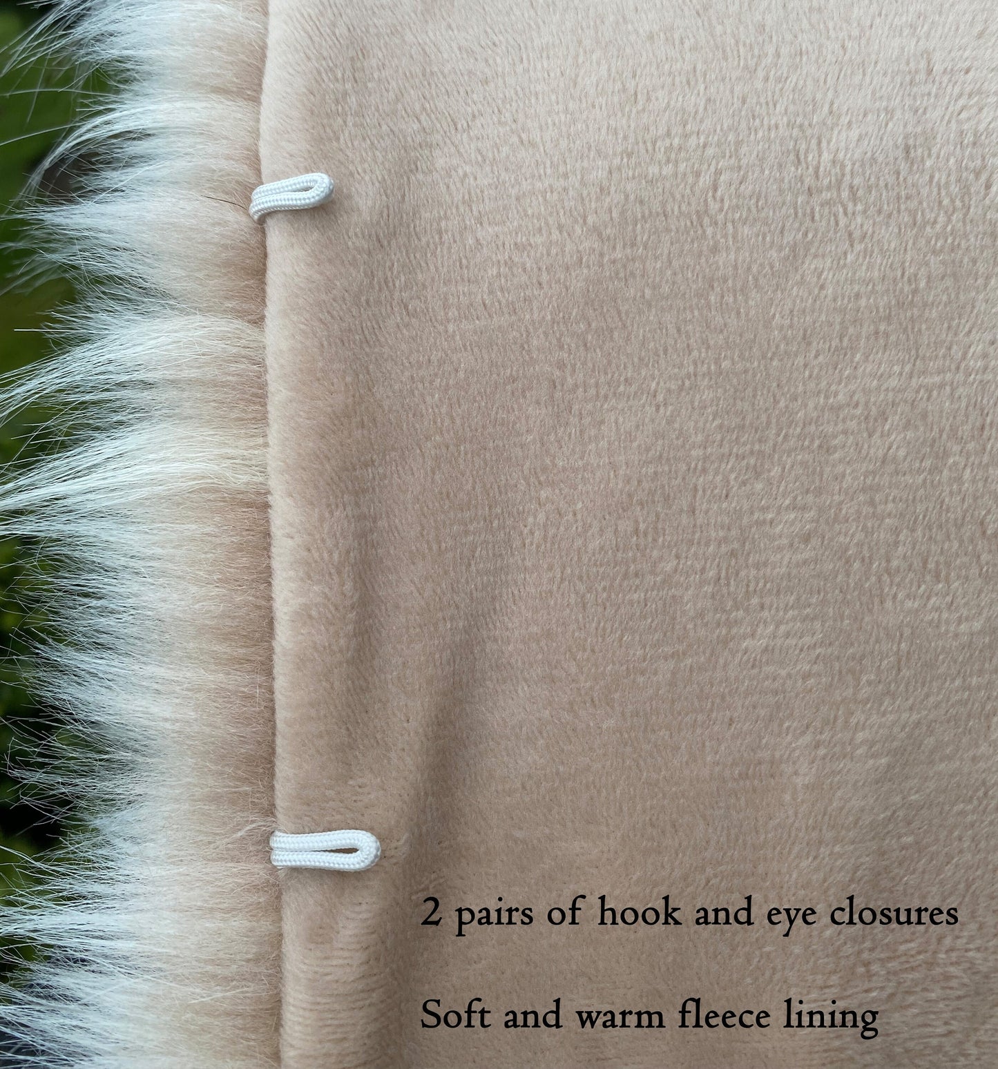 Beige / light brown with subtle blush tone faux fur wrap faux fur stole faux fur shawl bridal wrap faux fur shrug B005-light-blush