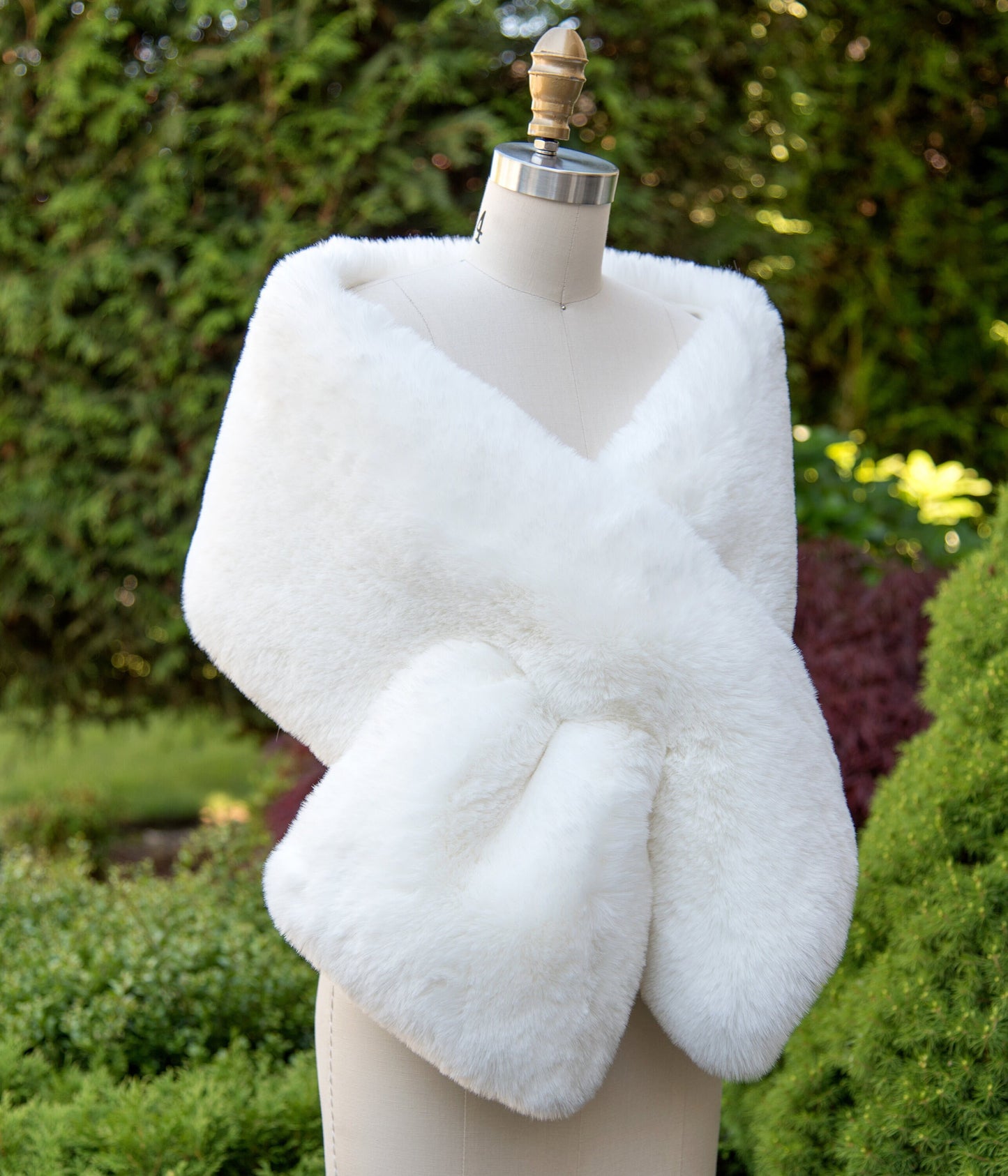 Light ivory faux fur stole faux fur wrap faux fur shawl bridal wrap wedding shrug bridal shrug faux fur cape black faux fur wrap bridal B004